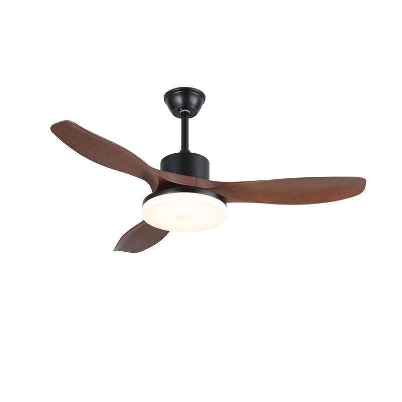 Moderne Plafondventilator met Verlichting Minimalistische Darian in Houtafwerking – Scandinavisch Ontwerp Ø126-132cm