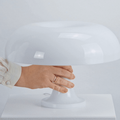 Tafellamp Acryl Paddenstoel Design Wit 32cm Nachtkastlamp Slaapkamer Sfeerverlichting