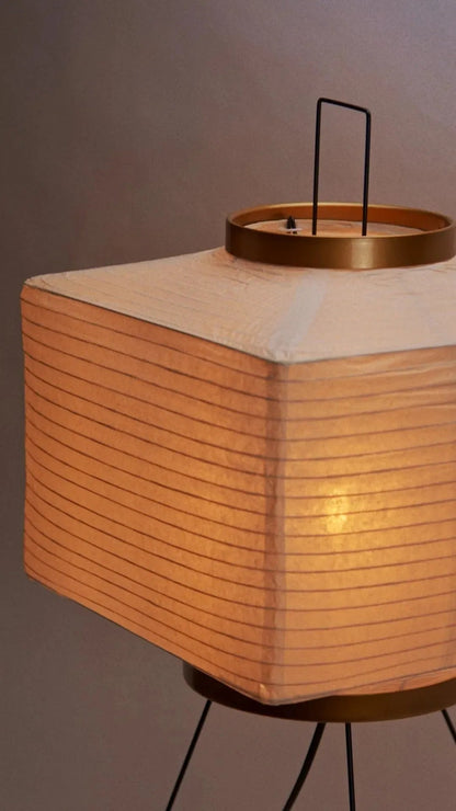 Vloerlamp Rijstpapier Japans Geometrisch 42x60cm Akari Modern Sfeerverlichting Wit