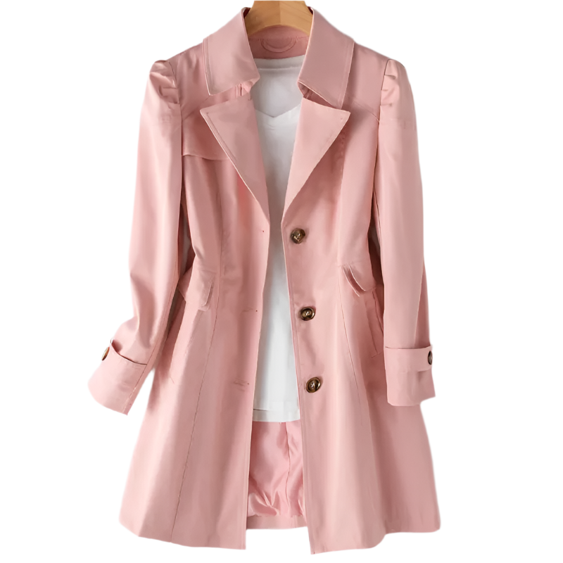 Dames Trenchcoat Waterafstotend Lichtgewicht Regenjas
