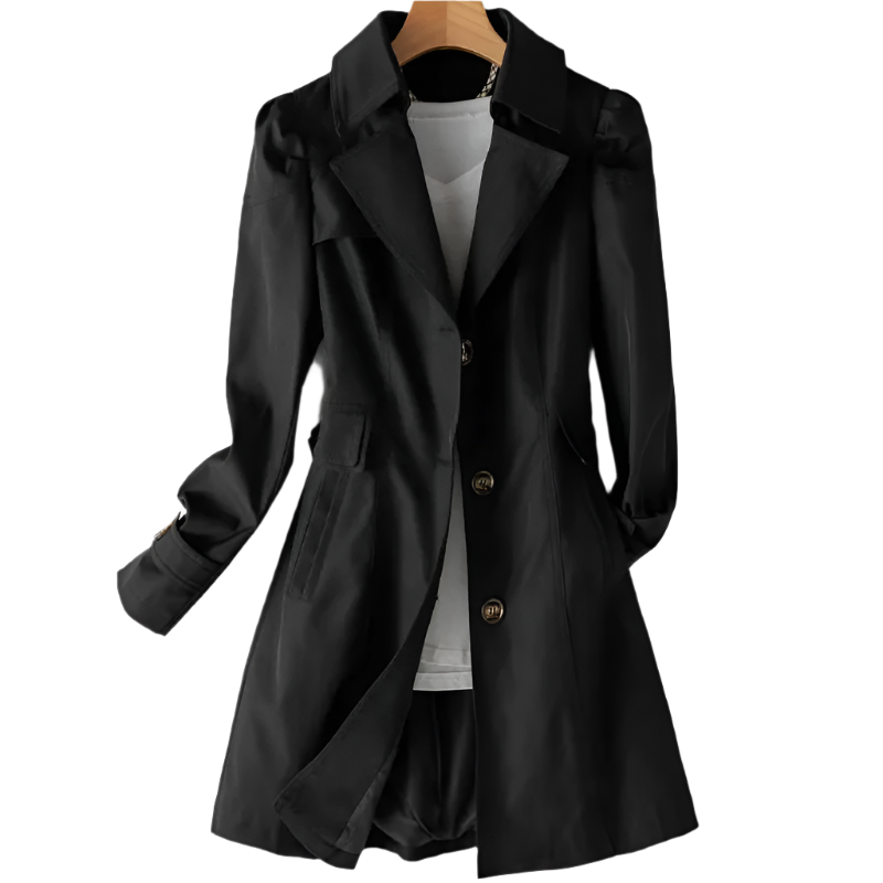 Dames Trenchcoat Waterafstotend Lichtgewicht Regenjas