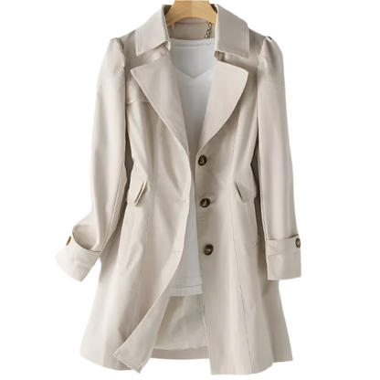 Dames Trenchcoat Waterafstotend Lichtgewicht Regenjas