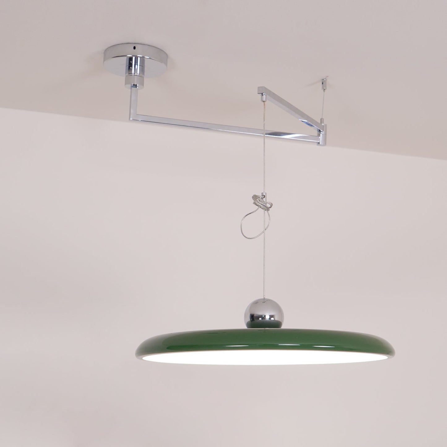 Hanglamp Verstelbaar Metaal Acryl Rood Groen Beige Rond Industrieel Woonkamer Eetkamer