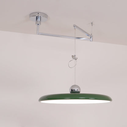 Hanglamp Verstelbaar Metaal Acryl Rood Groen Beige Rond Industrieel Woonkamer Eetkamer