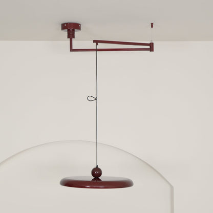 Hanglamp Verstelbaar Metaal Acryl Rood Groen Beige Rond Industrieel Woonkamer Eetkamer