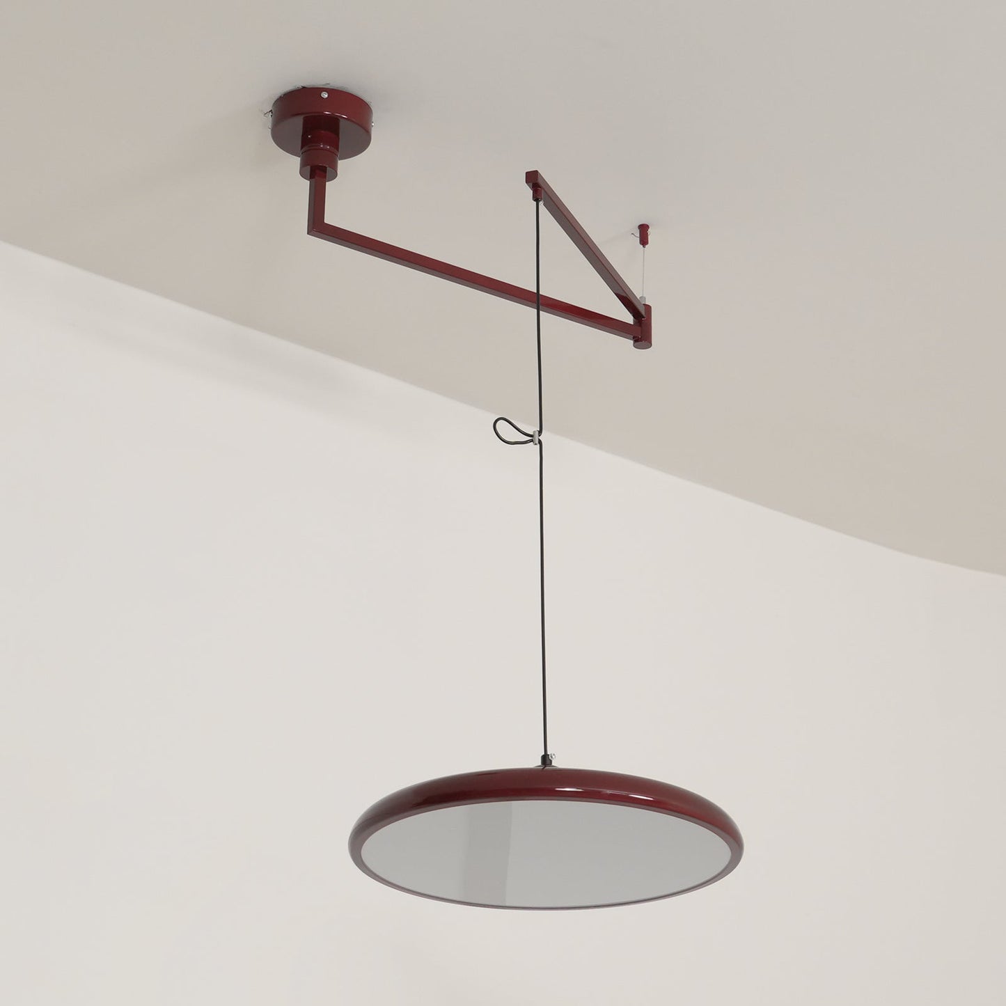 Hanglamp Verstelbaar Metaal Acryl Rood Groen Beige Rond Industrieel Woonkamer Eetkamer