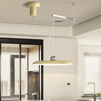 Hanglamp Verstelbaar Metaal Acryl Rood Groen Beige Rond Industrieel Woonkamer Eetkamer
