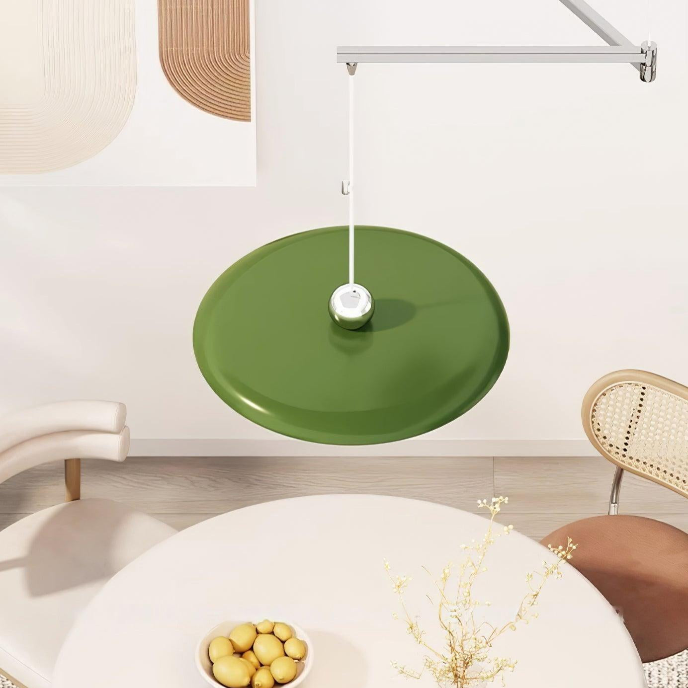 Hanglamp Verstelbaar Metaal Acryl Rood Groen Beige Rond Industrieel Woonkamer Eetkamer