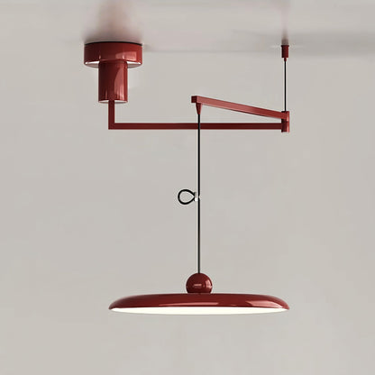 Hanglamp Verstelbaar Metaal Acryl Rood Groen Beige Rond Industrieel Woonkamer Eetkamer