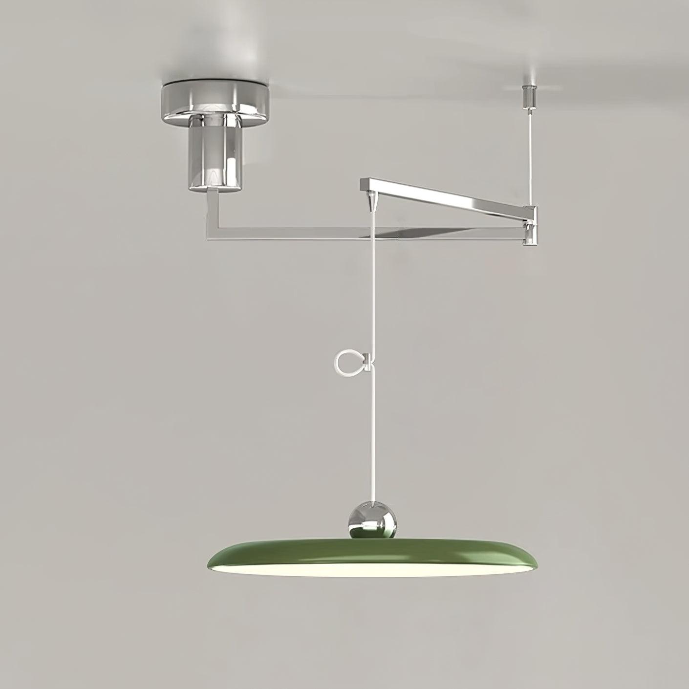 Hanglamp Verstelbaar Metaal Acryl Rood Groen Beige Rond Industrieel Woonkamer Eetkamer