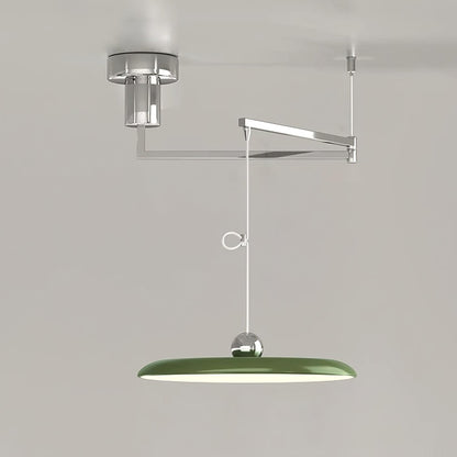 Hanglamp Verstelbaar Metaal Acryl Rood Groen Beige Rond Industrieel Woonkamer Eetkamer