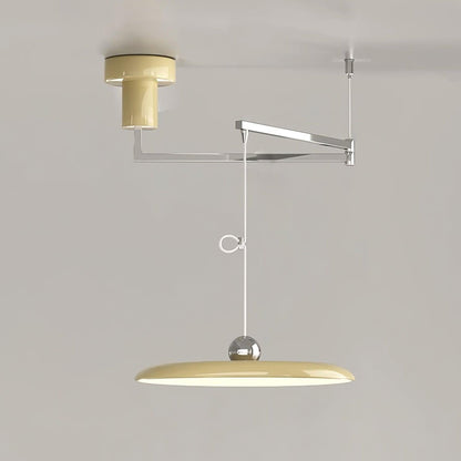 Hanglamp Verstelbaar Metaal Acryl Rood Groen Beige Rond Industrieel Woonkamer Eetkamer