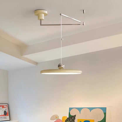 Hanglamp Verstelbaar Metaal Acryl Rood Groen Beige Rond Industrieel Woonkamer Eetkamer
