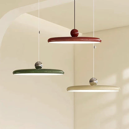 Hanglamp Verstelbaar Metaal Acryl Rood Groen Beige Rond Industrieel Woonkamer Eetkamer