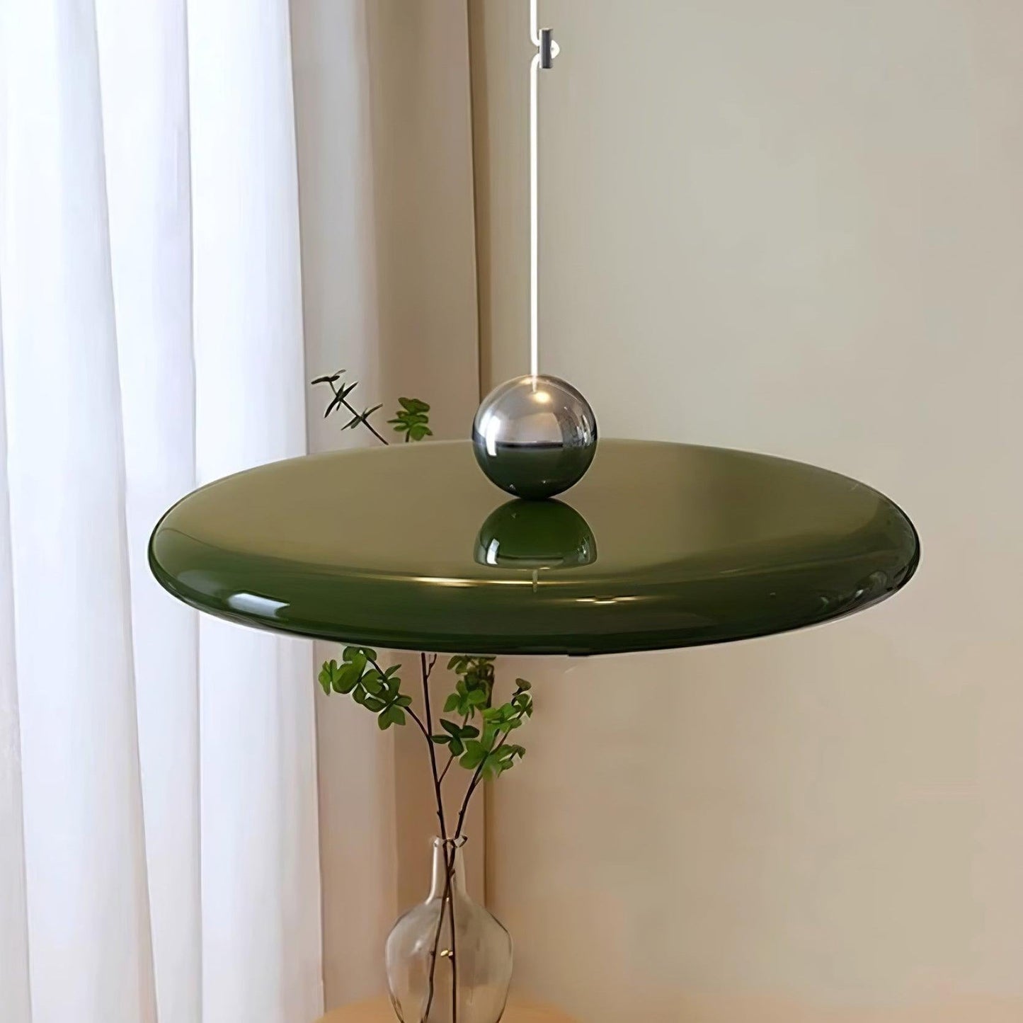 Hanglamp Verstelbaar Metaal Acryl Rood Groen Beige Rond Industrieel Woonkamer Eetkamer