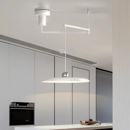 Hanglamp Verstelbaar Metaal Acryl Rood Groen Beige Rond Industrieel Woonkamer Eetkamer