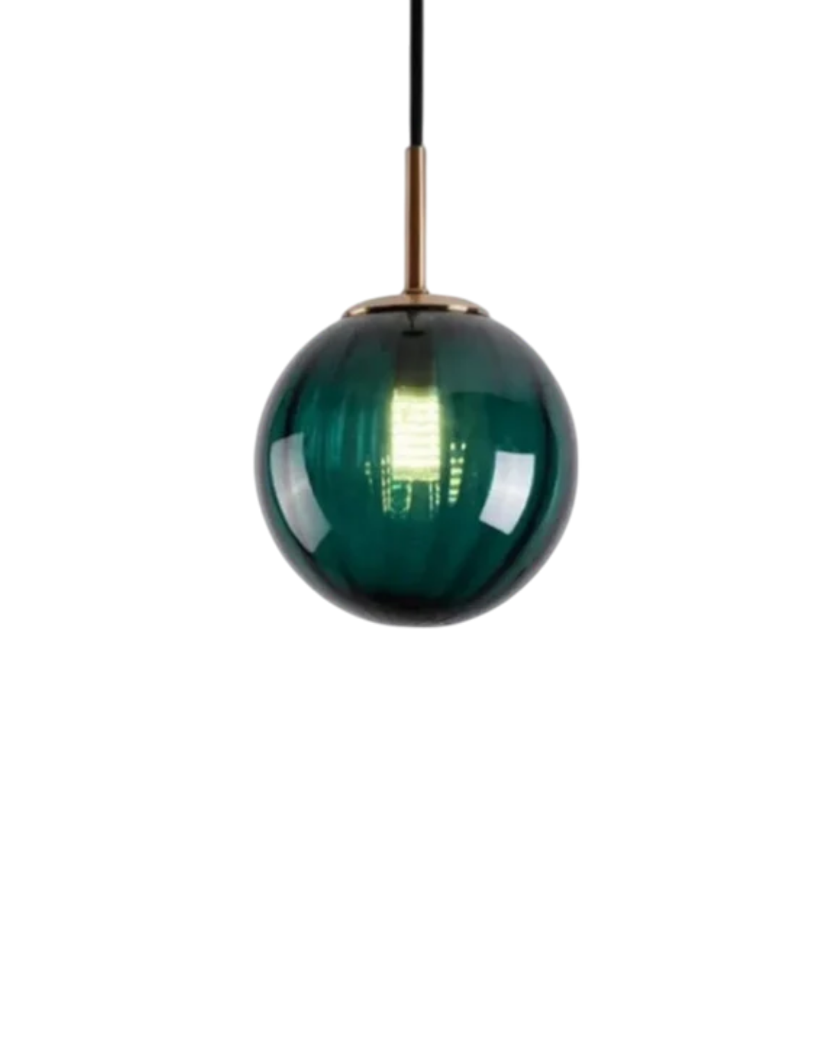 Glazen Hanglamp Bol met Structuur Grijs Bruin Rood Groen Amber Eetkamer Woonkamer