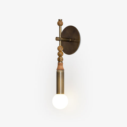 Toam Wandlamp Marmer Messing – Persepolis Geïnspireerd Design met Antique Brass Afwerking 18.9 en 27.6 inch