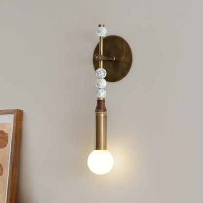 Toam Wandlamp Marmer Messing – Persepolis Geïnspireerd Design met Antique Brass Afwerking 18.9 en 27.6 inch