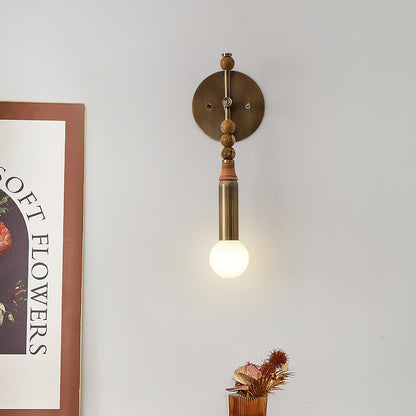 Toam Wandlamp Marmer Messing – Persepolis Geïnspireerd Design met Antique Brass Afwerking 18.9 en 27.6 inch