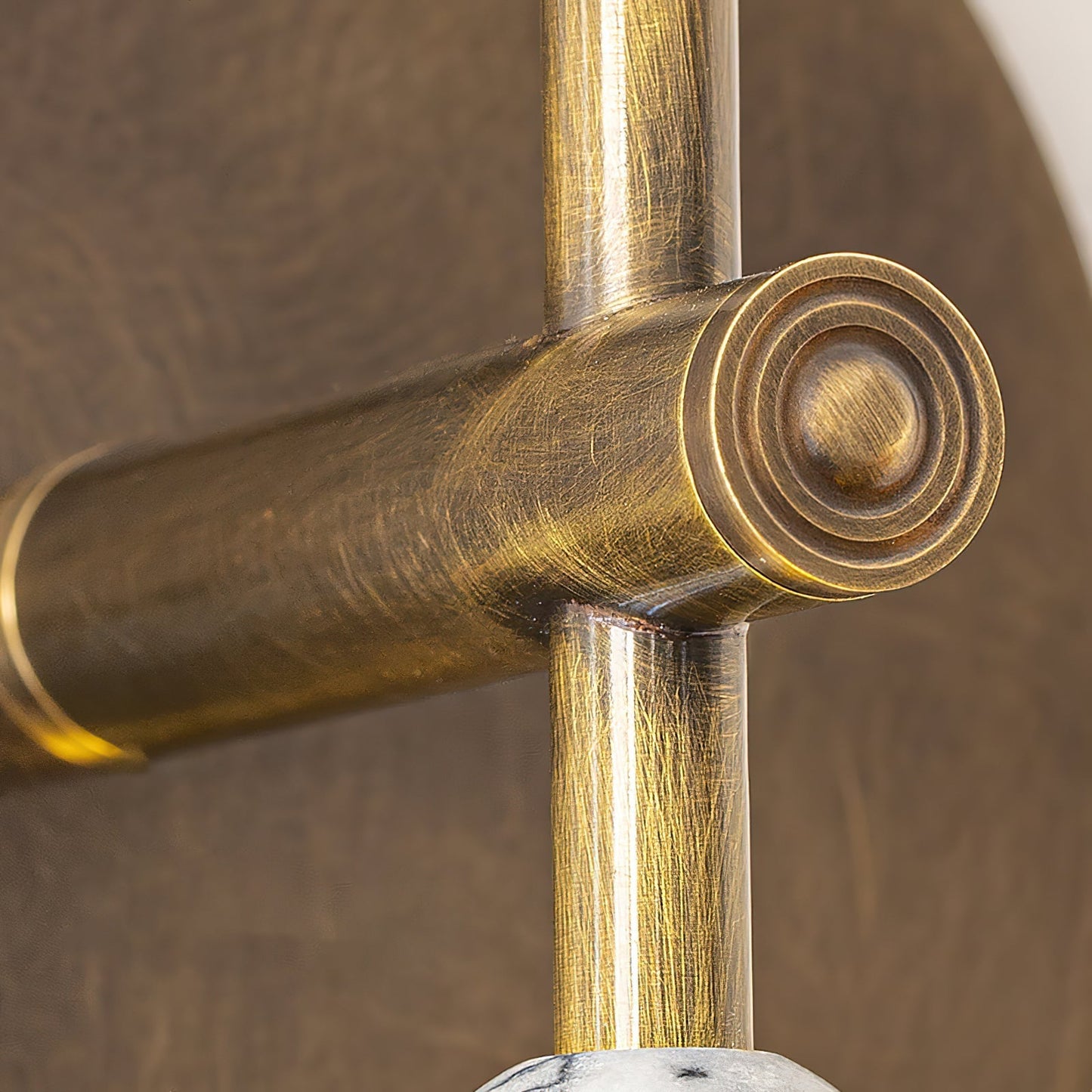 Toam Wandlamp Marmer Messing – Persepolis Geïnspireerd Design met Antique Brass Afwerking 18.9 en 27.6 inch