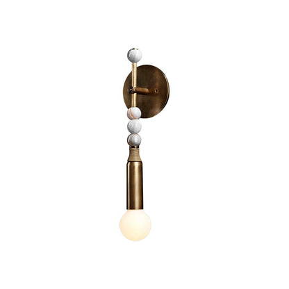 Toam Wandlamp Marmer Messing – Persepolis Geïnspireerd Design met Antique Brass Afwerking 18.9 en 27.6 inch
