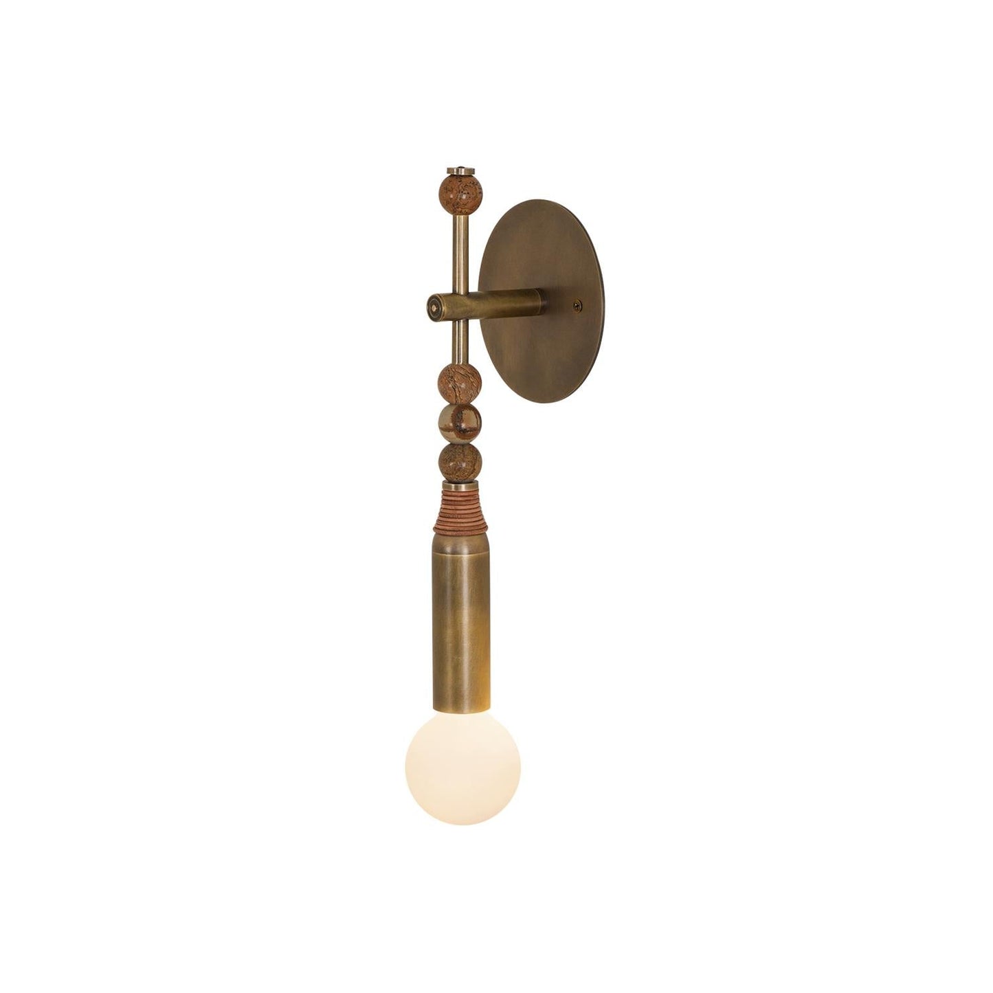 Toam Wandlamp Marmer Messing – Persepolis Geïnspireerd Design met Antique Brass Afwerking 18.9 en 27.6 inch