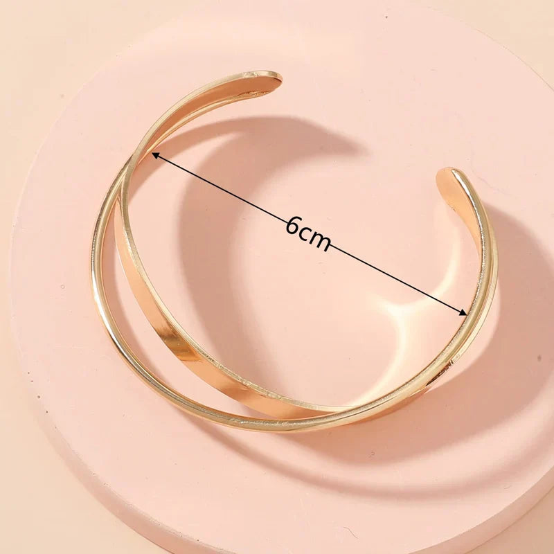 Goudkleurige Dames Armband met Kruis Verstelbaar