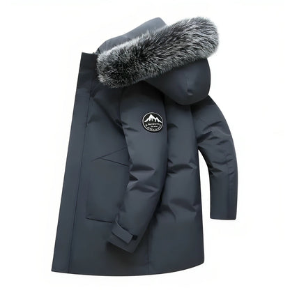 Warme Winterjas met Capuchon en Kunstbont