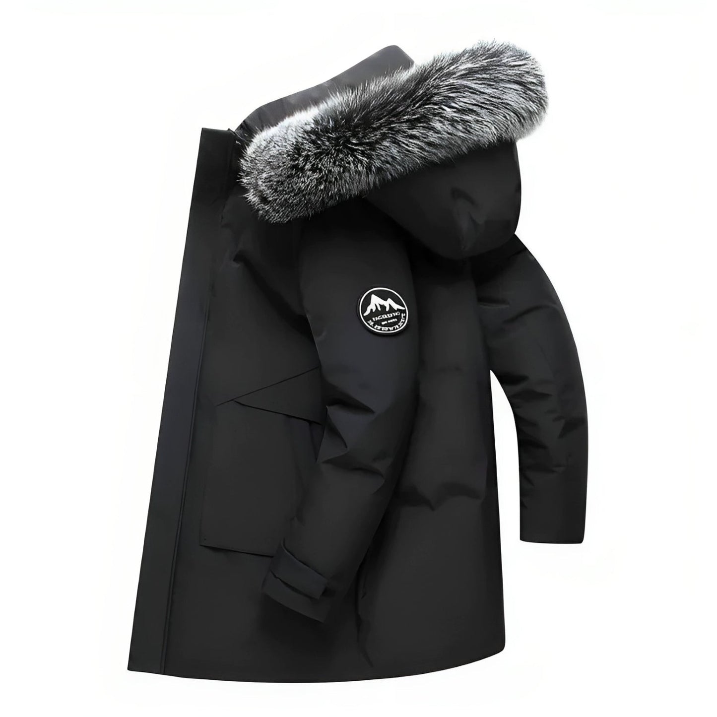 Warme Winterjas met Capuchon en Kunstbont - StudioMarella
