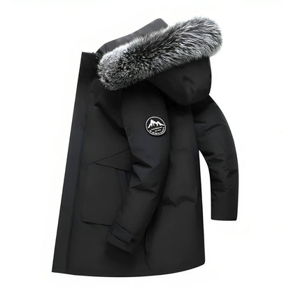 Warme Winterjas met Capuchon en Kunstbont - StudioMarella
