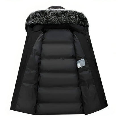 Warme Winterjas met Capuchon en Kunstbont