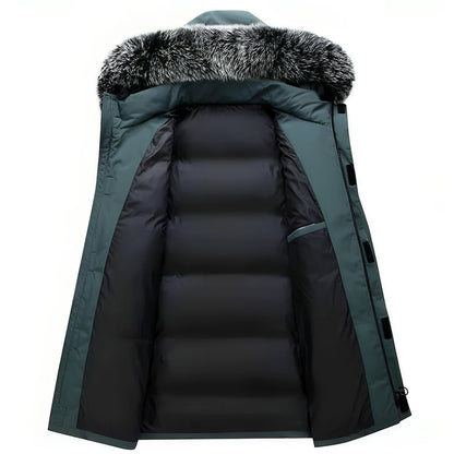 Warme Winterjas met Capuchon en Kunstbont