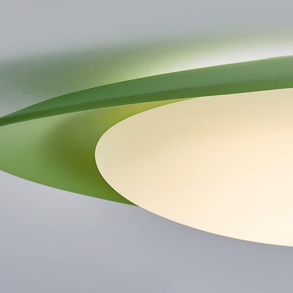 LED Plafondlamp Bladvorm Resin Groen Woonkamer Slaapkamer Eetkamer Organische Plafondlamp Scandinavisch Interieur