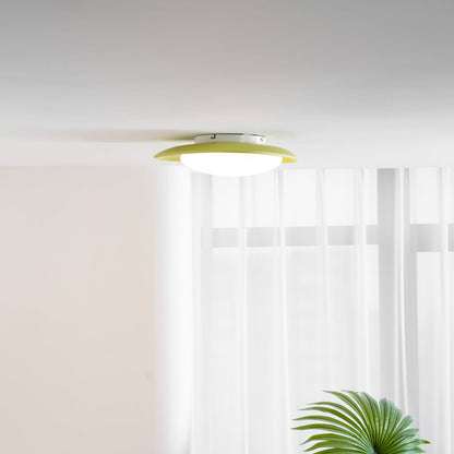 Plafondlamp Resin Ovaal Groen Beige Woonkamer Slaapkamer LED 3000K 4000K 6000K Ø36 Ø46cm Organisch Plafonnière Dimbaar