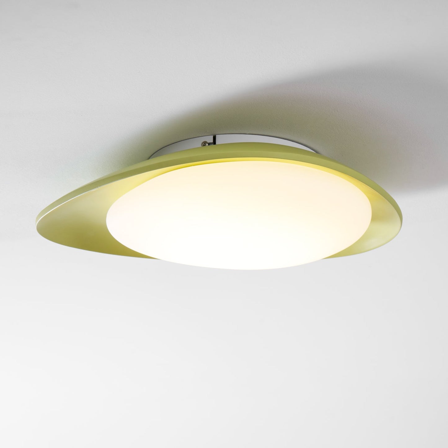 Plafondlamp Resin Ovaal Groen Beige Woonkamer Slaapkamer LED 3000K 4000K 6000K Ø36 Ø46cm Organisch Plafonnière Dimbaar