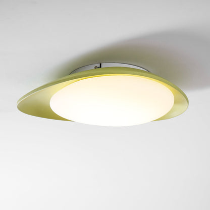 Plafondlamp Resin Ovaal Groen Beige Woonkamer Slaapkamer LED 3000K 4000K 6000K Ø36 Ø46cm Organisch Plafonnière Dimbaar