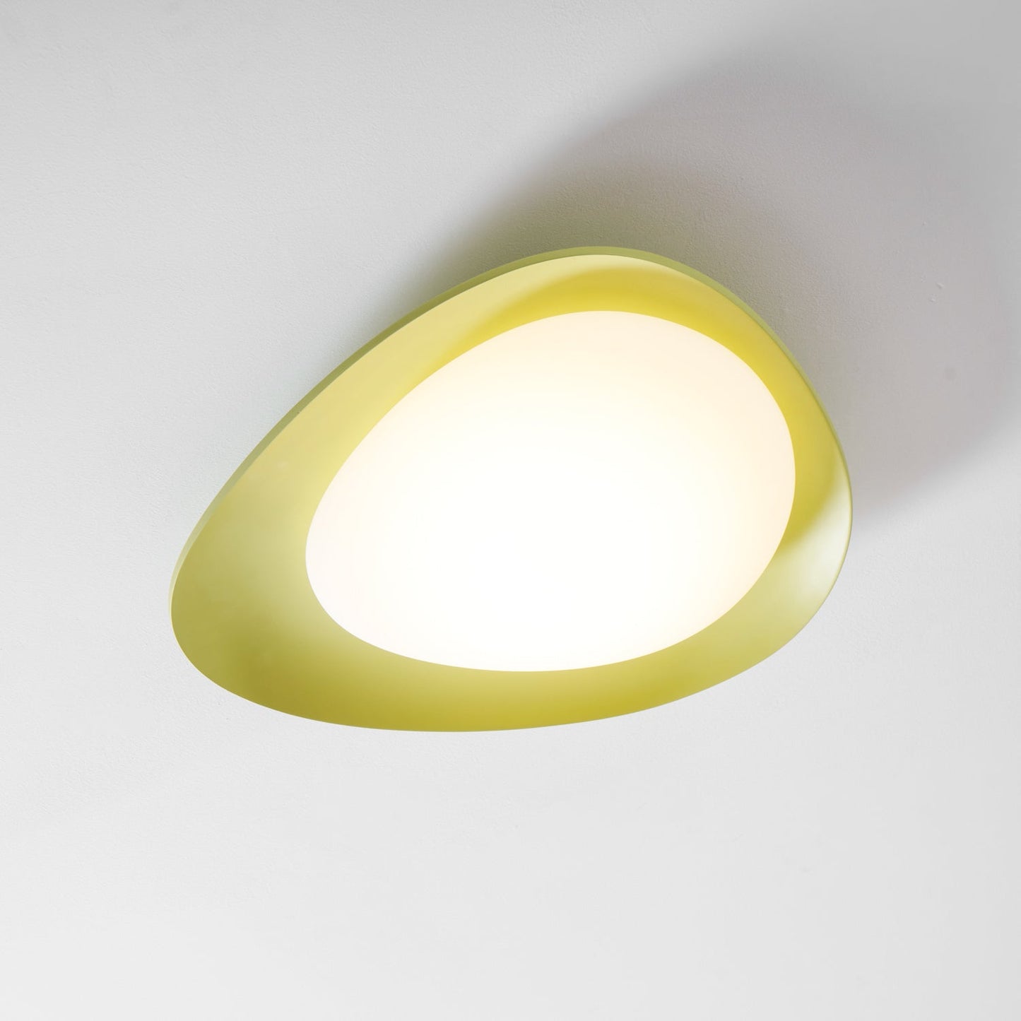Plafondlamp Resin Ovaal Groen Beige Woonkamer Slaapkamer LED 3000K 4000K 6000K Ø36 Ø46cm Organisch Plafonnière Dimbaar