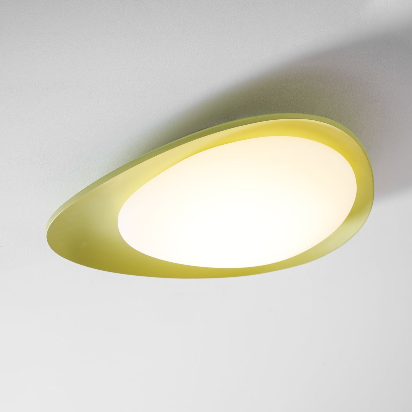 Plafondlamp Resin Ovaal Groen Beige Woonkamer Slaapkamer LED 3000K 4000K 6000K Ø36 Ø46cm Organisch Plafonnière Dimbaar