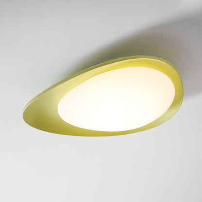 Plafondlamp Resin Ovaal Groen Beige Woonkamer Slaapkamer LED 3000K 4000K 6000K Ø36 Ø46cm Organisch Plafonnière Dimbaar