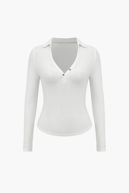 Vrouwelijk Poloshirt Diepe V-Hals Elegant → V-Hals Poloshirt voor Vrouwen Elegant en Stijlvol - StudioMarella