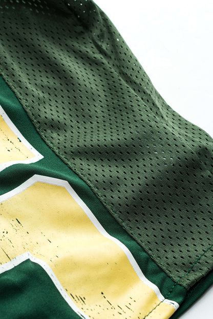 Sportieve Retro Crop Top met Vetersluiting Achter