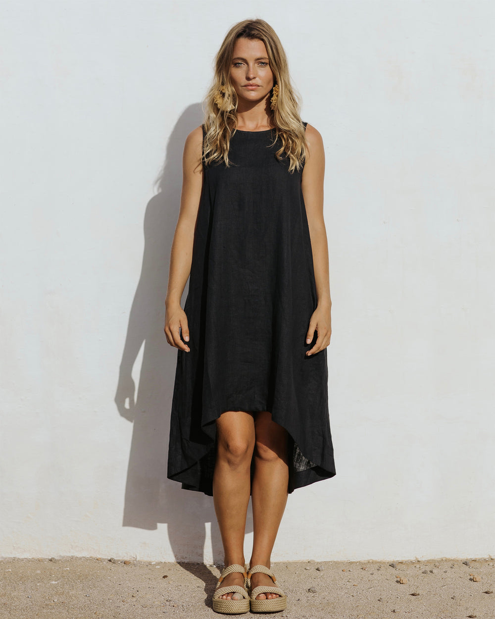 Midi Jurk Elegante Toscane Stijl - StudioMarella