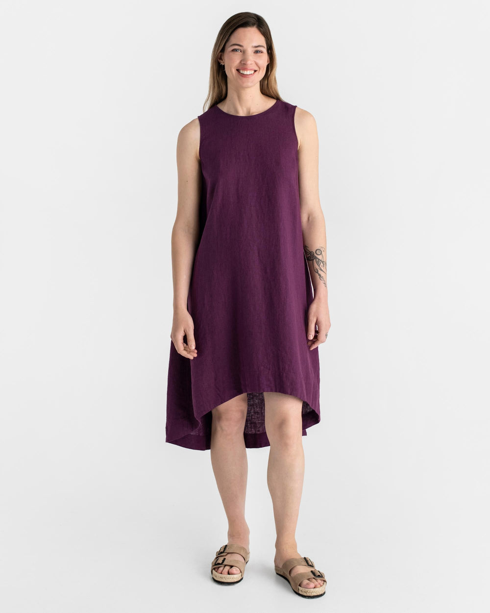 Midi Jurk Elegante Toscane Stijl