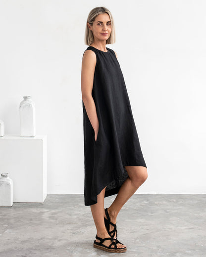Midi Jurk Elegante Toscane Stijl
