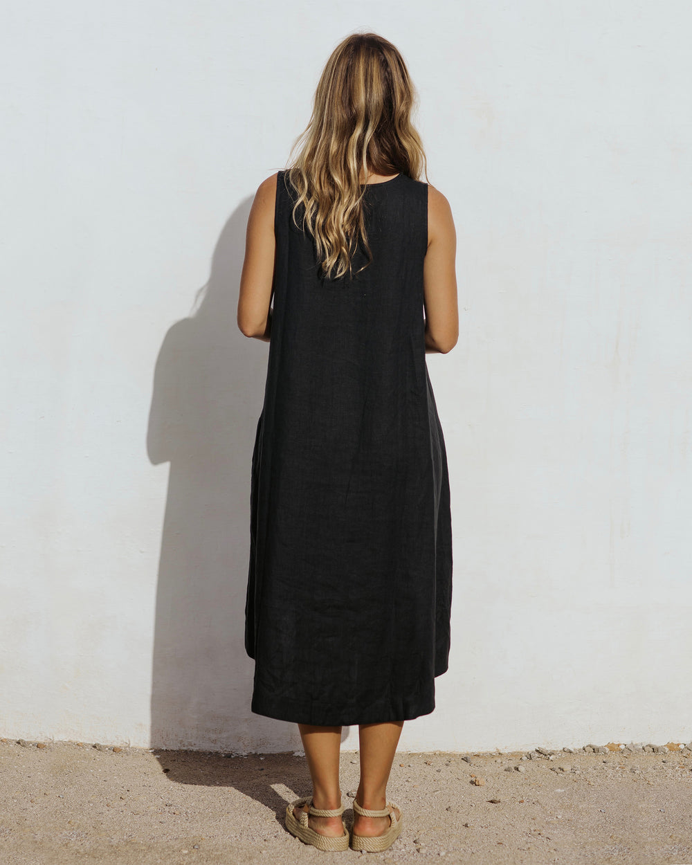 Midi Jurk Elegante Toscane Stijl