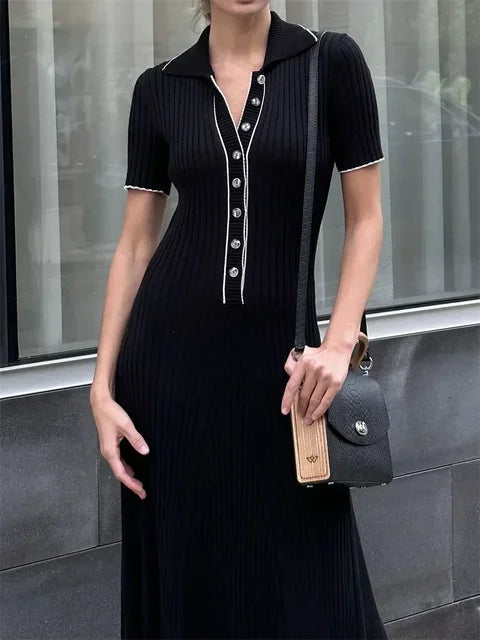 Witte Gebreide Maxi Zomerjurk - StudioMarella