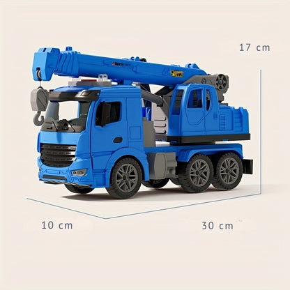 Speelgoed Kraanwagen Licht Geluid Beweegbare Arm Geel Blauw Peuter 3 Jaar Bouwvoertuig Constructiespeelgoed Cadeau