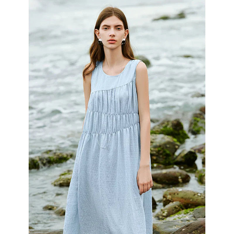Dames Zomerjurk Ronde Hals Collectie