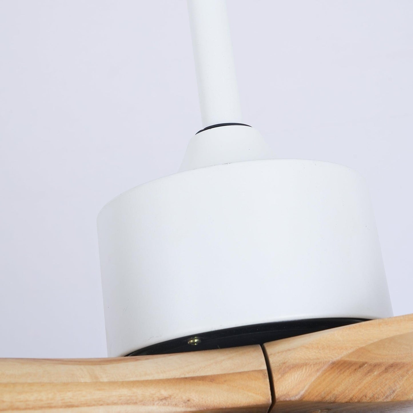 Scandinavische Plafondventilator met Verlichting Elegance Naturel – Vierkanten Houten Bladen met LED-Lamp & Afstandsbediening